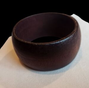Vintage Wooden Bangle Bracelet